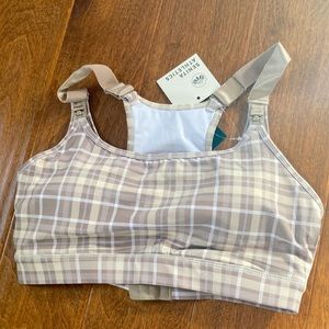 NWT Senita Athletics Plaid Nursing Bra
